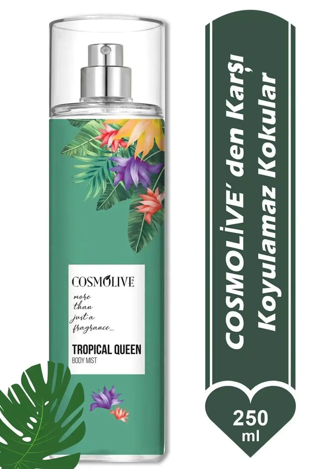 Cosmolive Body Mist Temptation Tropical Queen Tropikal ve Meyvemsi Kokusuyla Gün Boyu Ferahlık