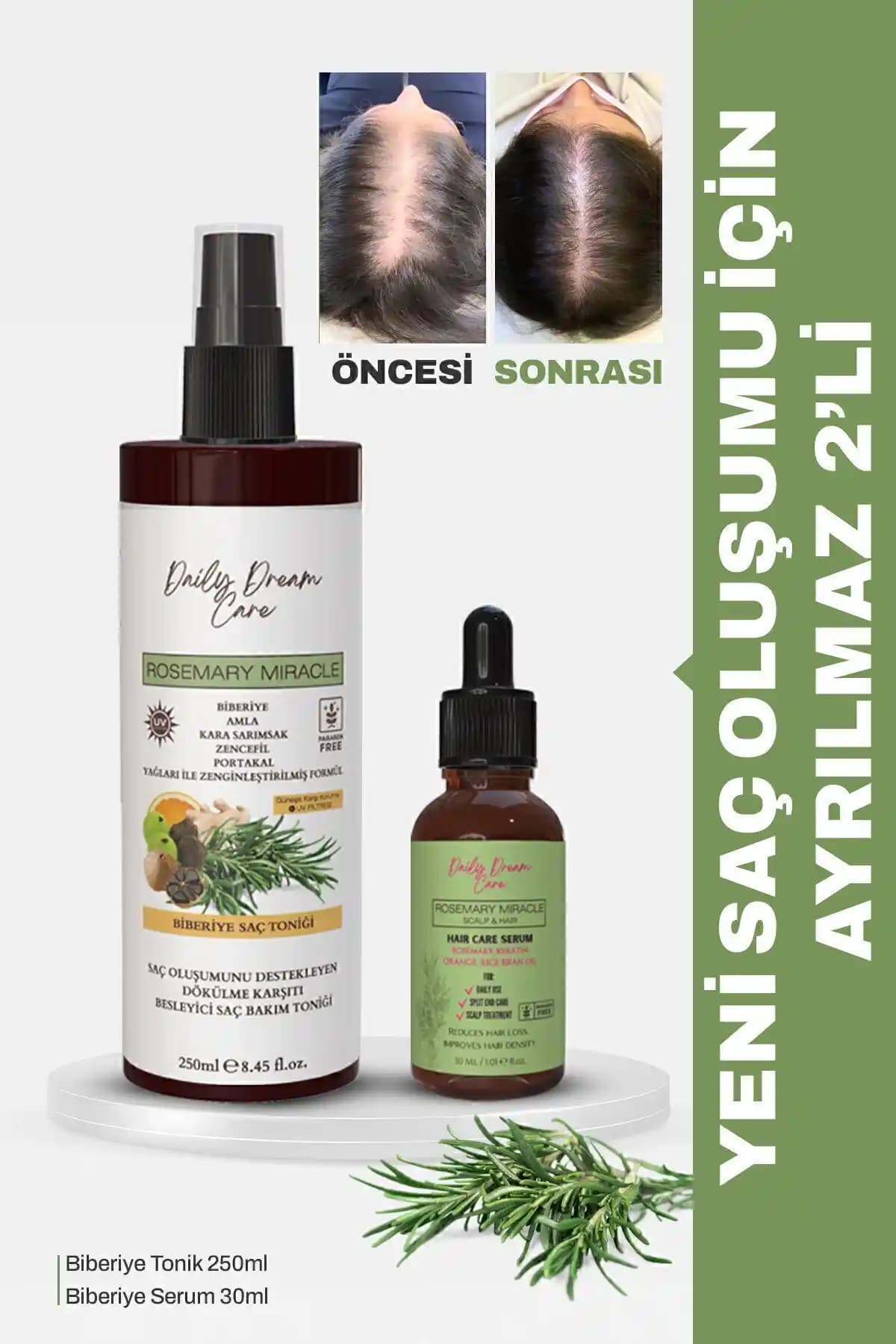 Doğal ve Etkili Saç Bakım Seti ile Saçlarınızı Güçlendirin ve Hızlı Uzayın