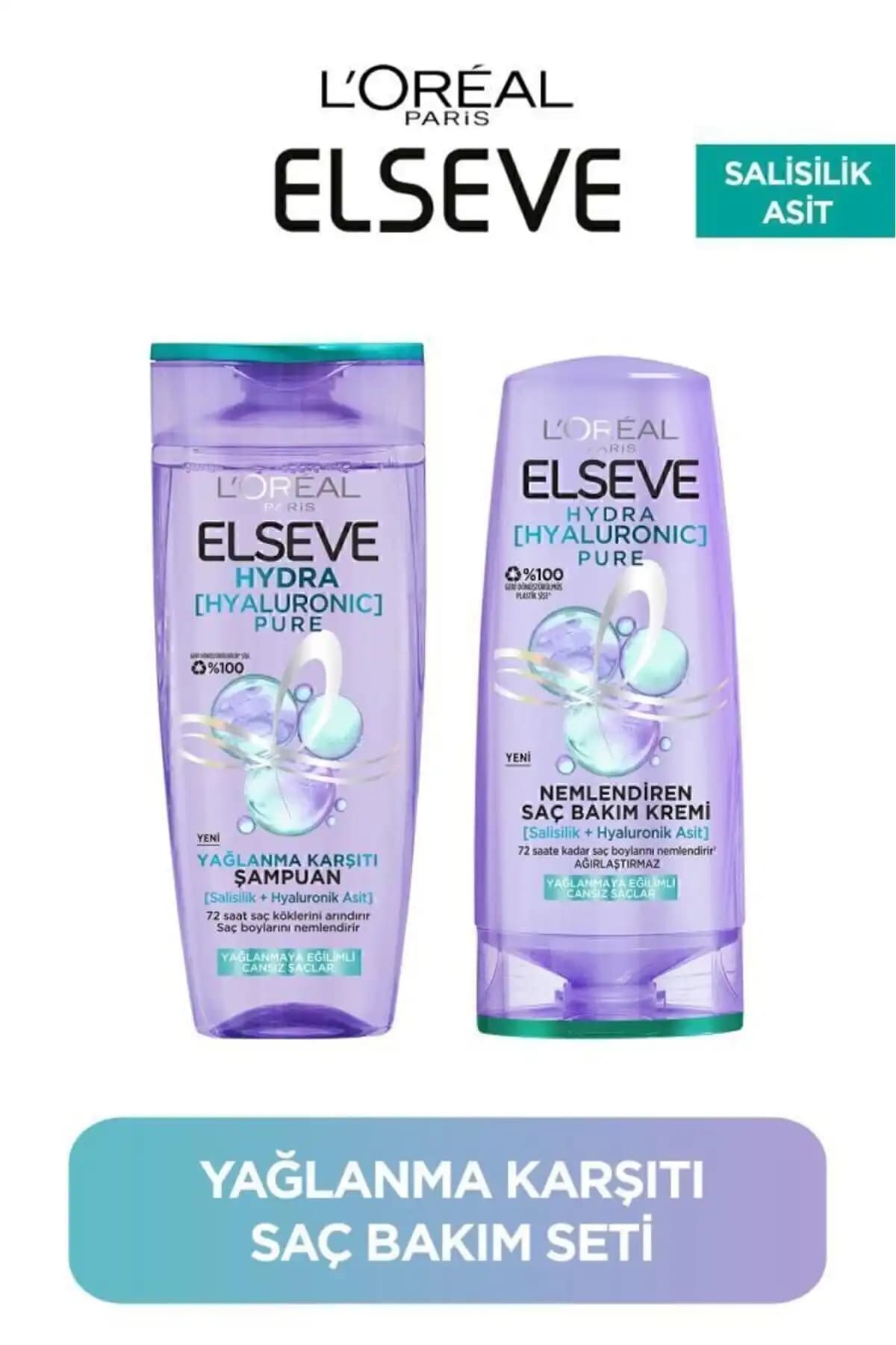 Elseve Hydra Pure Yağlanma Karşıtı Nemlendirici Şampuan ve Saç Kremi Seti İncelemesi