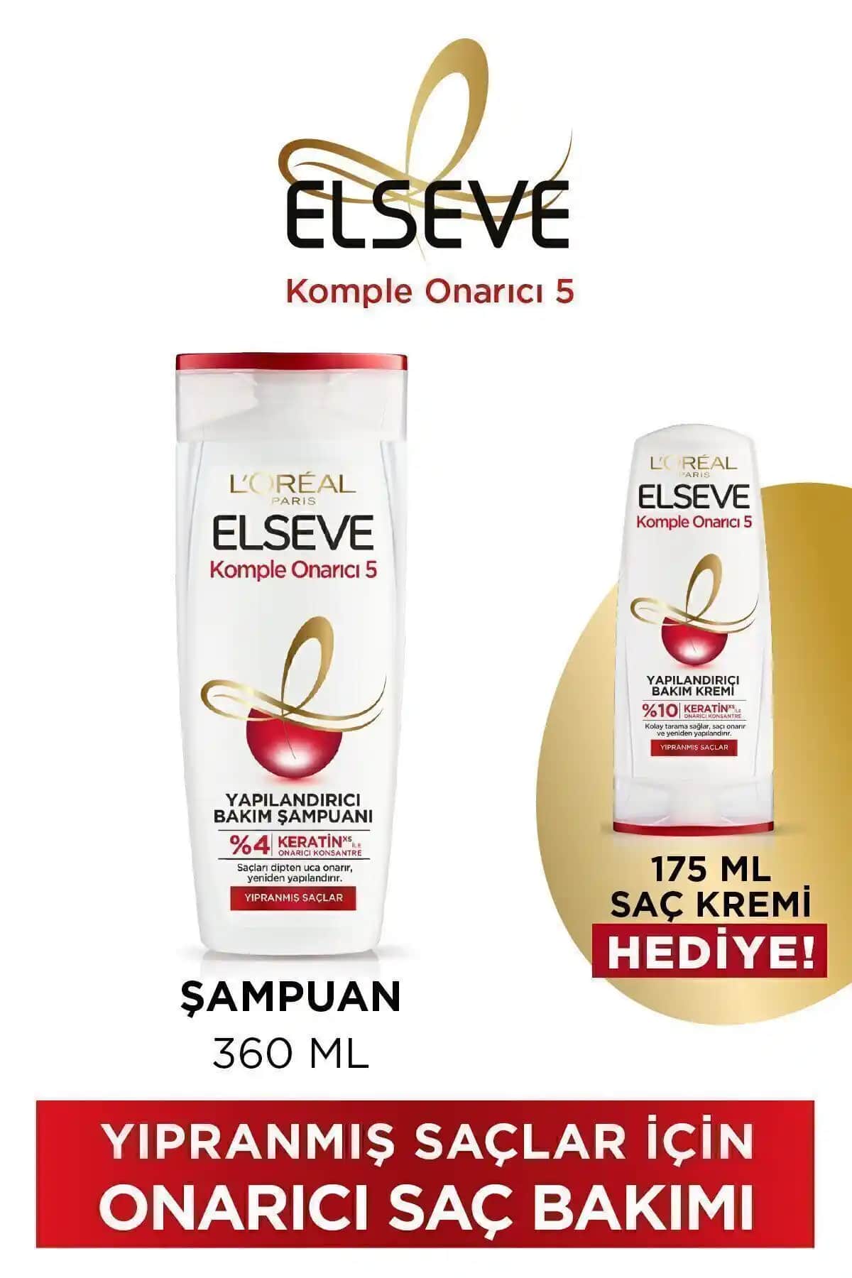 Elseve Onarıcı Saç Bakım Seti: Güçlendiren ve Parlatan Saç Bakım Çözümü