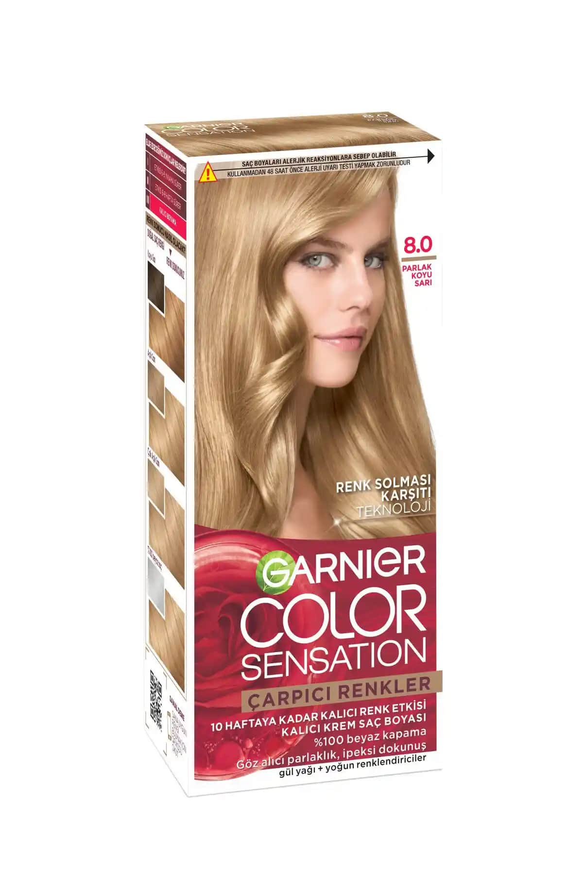 Garnier Çarpıcı Renkler 8 Parlak Koyu Sarı Saç Boyası: Kalıcı ve Canlı Renk Deneyimi