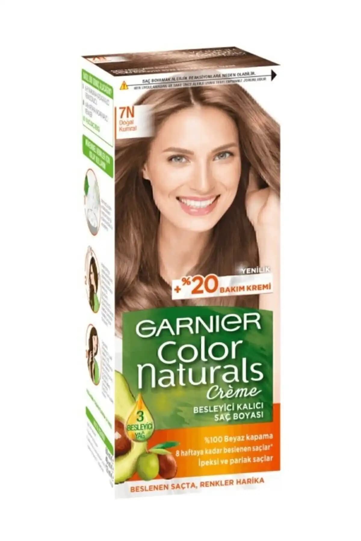 Garnier Color Naturals 7N Doğal Kumral Saç Boyası Kalıcı ve Doğal Renk Sağlar
