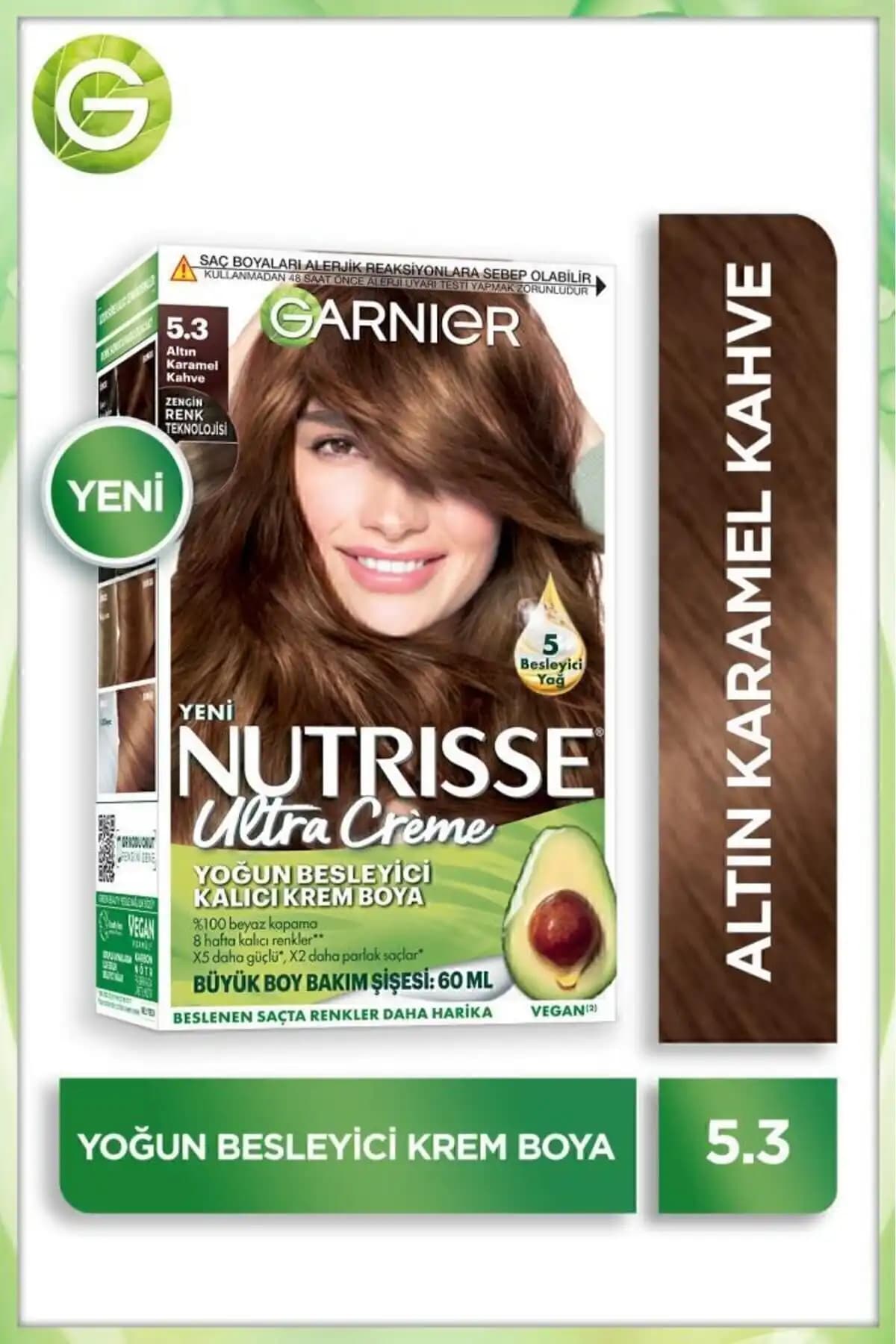 Garnier Nutrisse Kalıcı Saç Boyası Altın Karamel Kahve Tonu ve Özellikleri