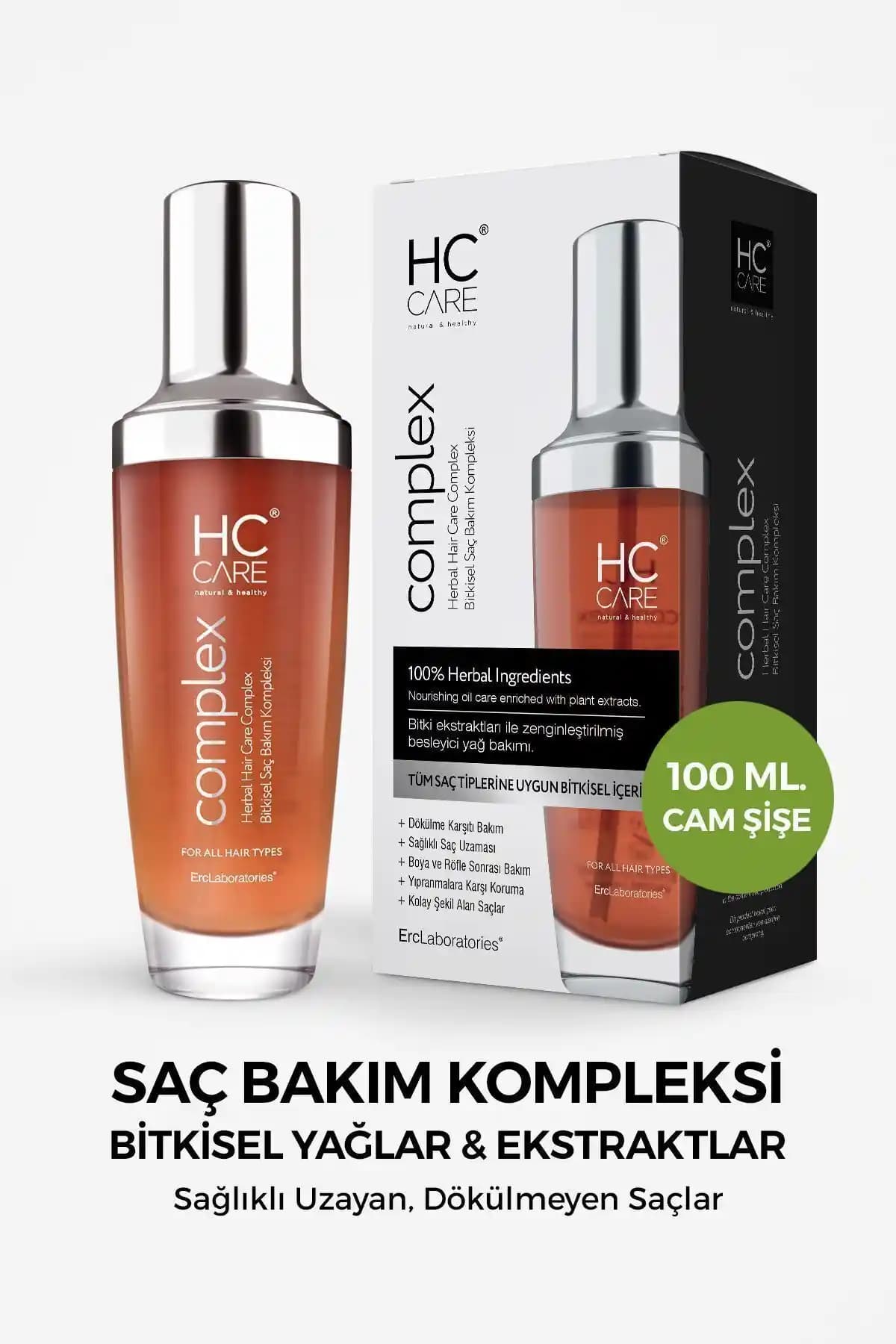 HC Care Complex Bitkisel Saç Bakım Kompleksi: Doğal ve Güçlü Saçlar İçin Etkili Çözüm