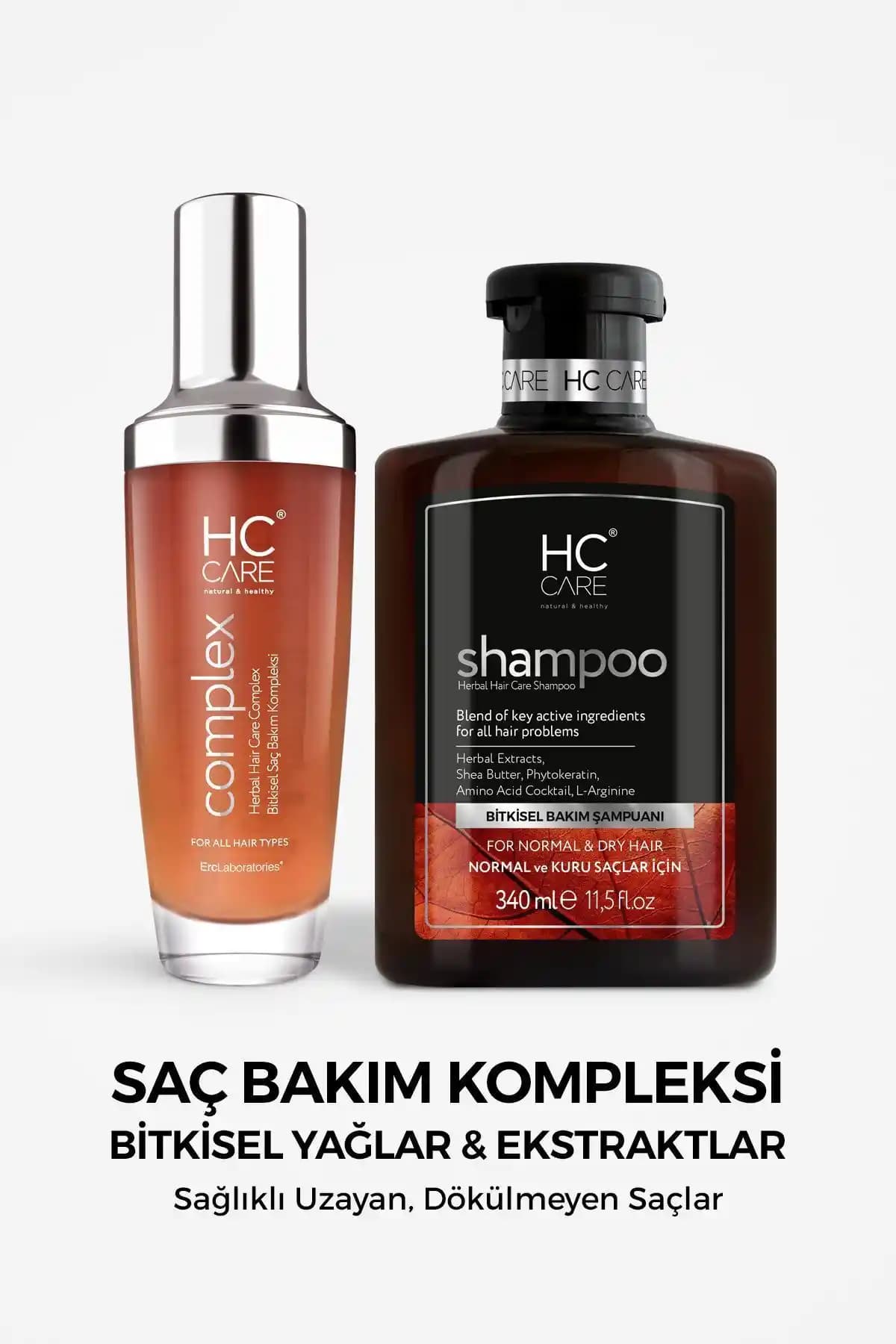 HC Care Complex Bitkisel Saç Bakım Seti: Doğal İçeriklerle Güçlü ve Parlak Saçlar
