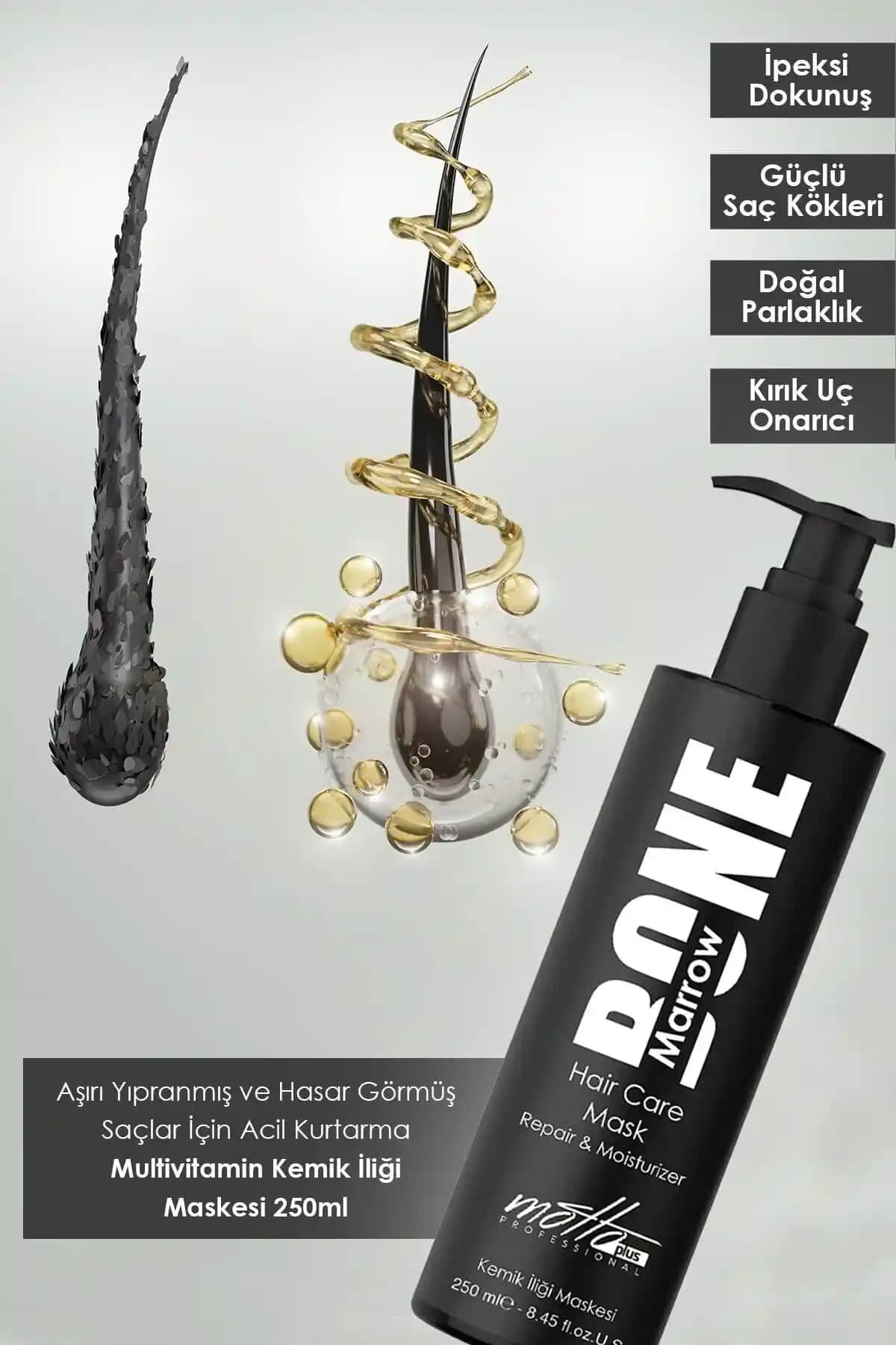 Kemik İliği İçeren Saç Maskesi ile Saçlarınızı Güçlendirin ve Parlaklık Kazanın