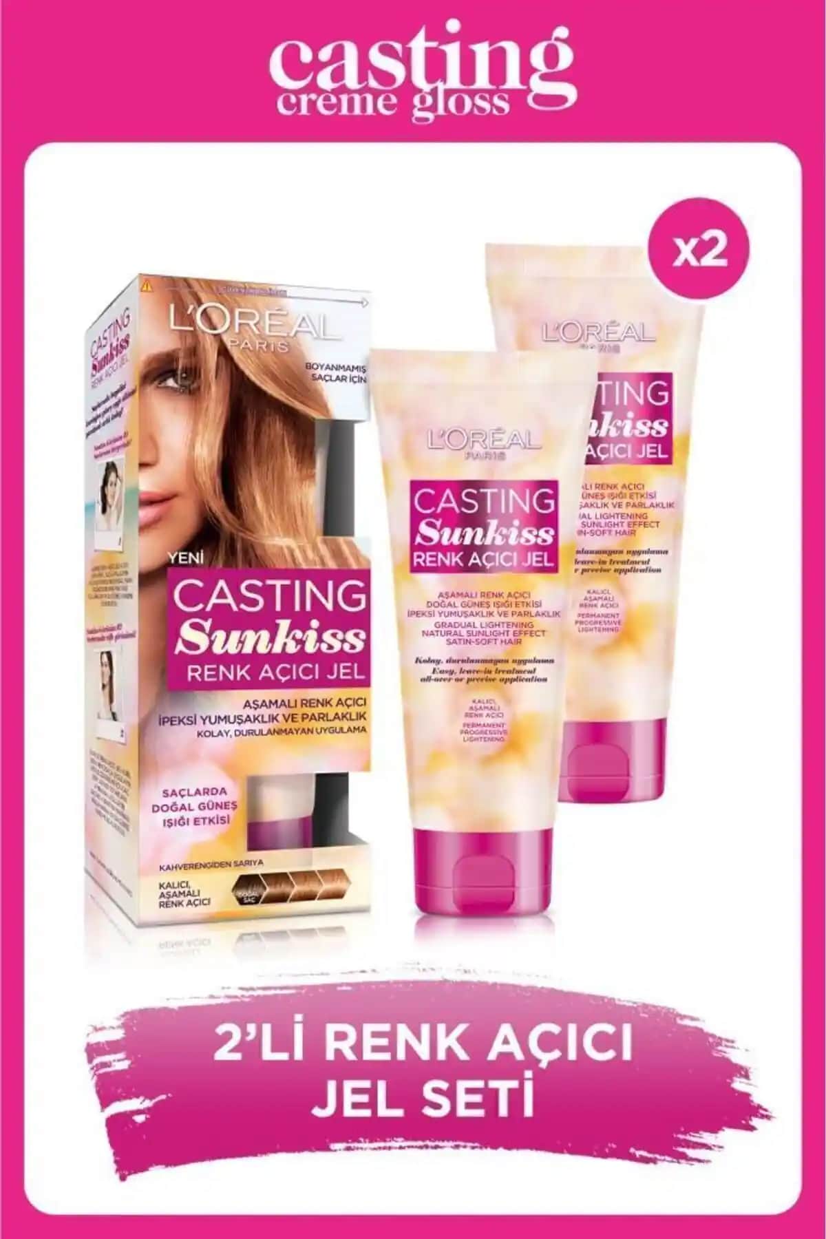 L'Oreal Paris Casting Sunkiss Renk Açıcı Jel ile Doğal ve Parlak Saçlar İçin Uygun Çözüm