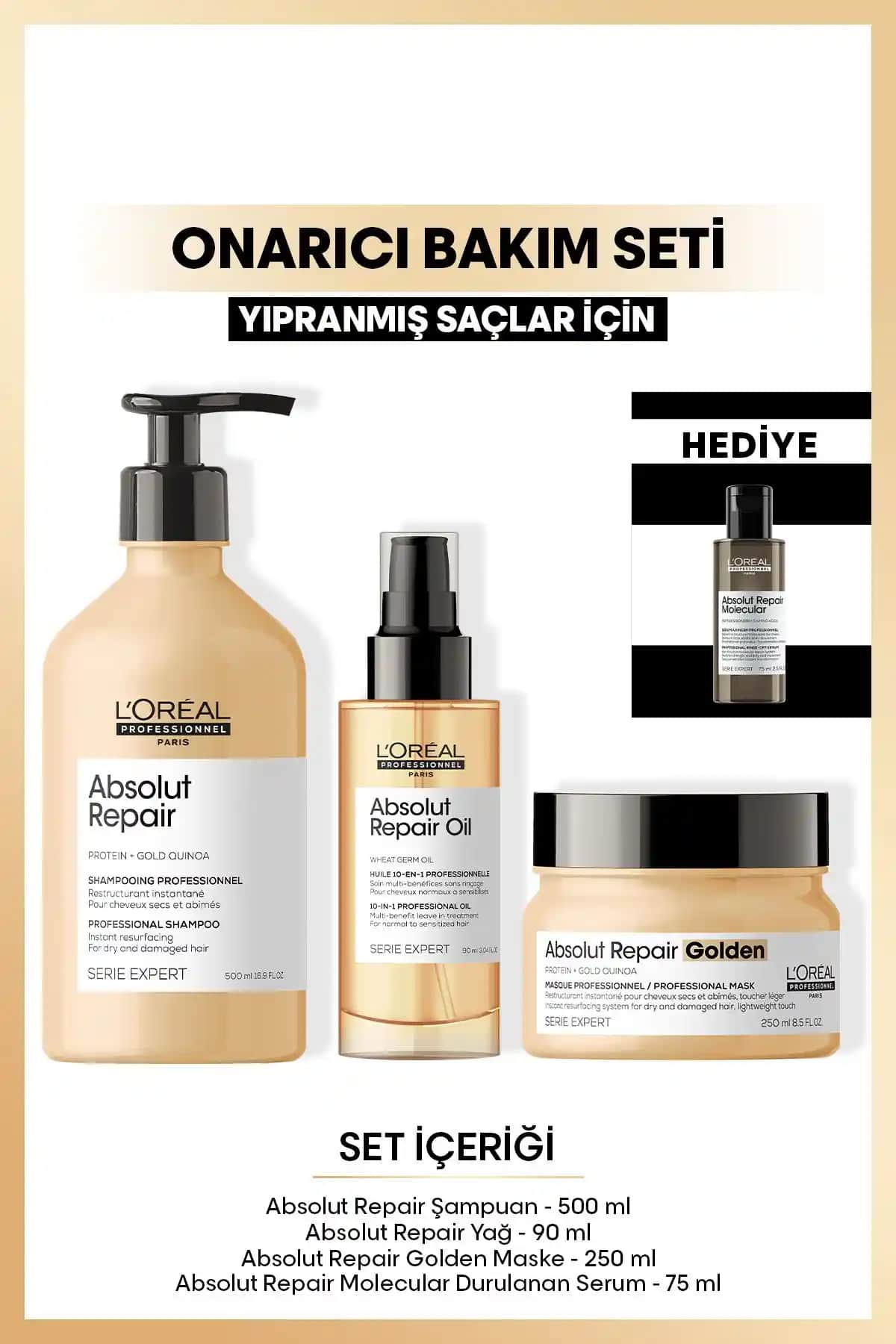 L'oreal Professionnel Absolut Repair Serisi Yoğun Onarıcı Saç Bakım Seti Tanıtımı