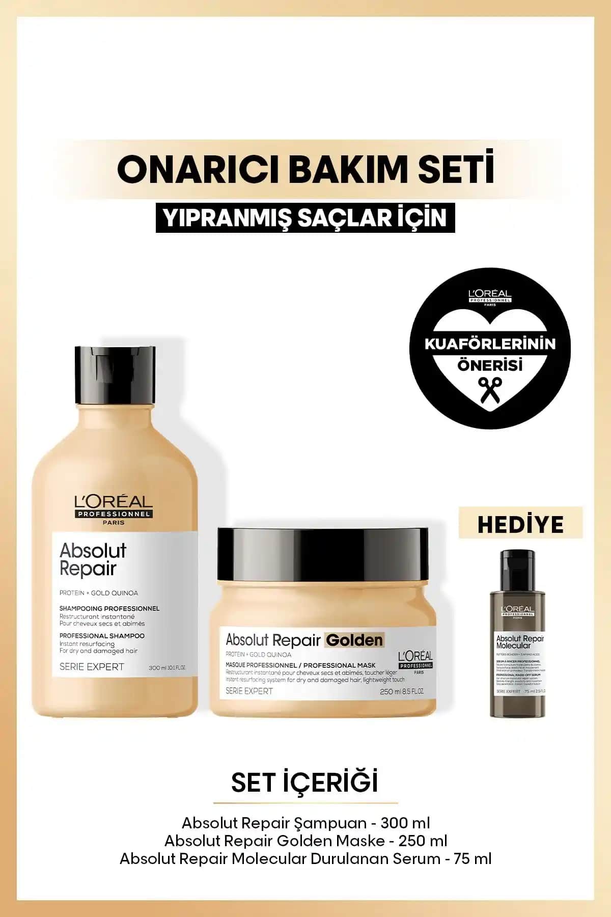 L'oreal Professionnel Absolut Repair Yoğun Onarıcı Saç Bakım Seti İncelemesi ve Kullanım Rehberi