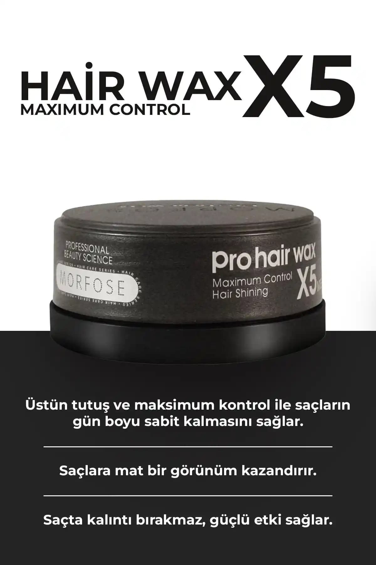 Morfose Pro Hair Wax ile Güçlü ve Doğal Saç Şekillendirme Çözümü