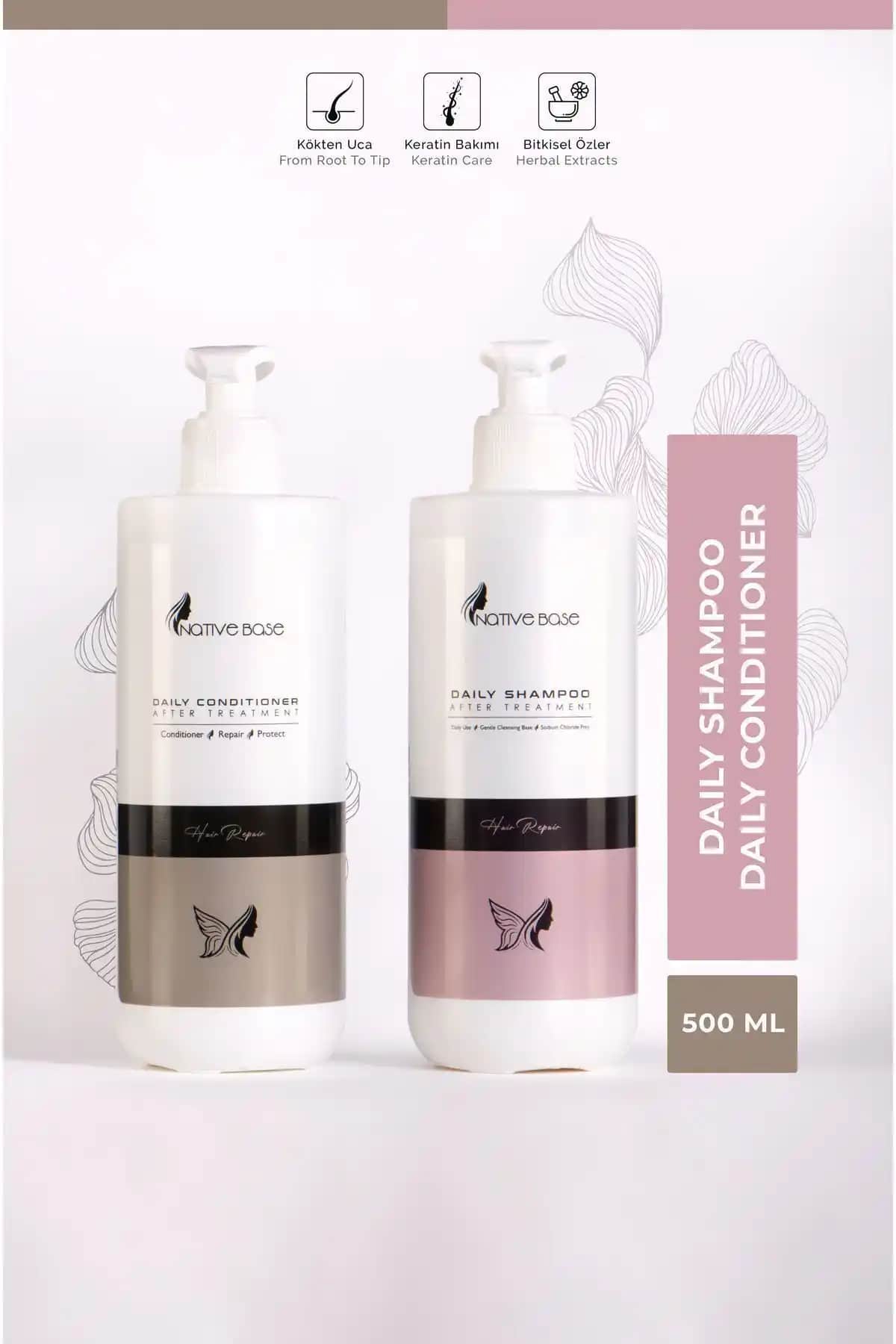 Native Base Keratin Bakım Sonrası Devam Serisi: Tüm Saç Tipleri İçin Güvenilir Bakım Ürünü