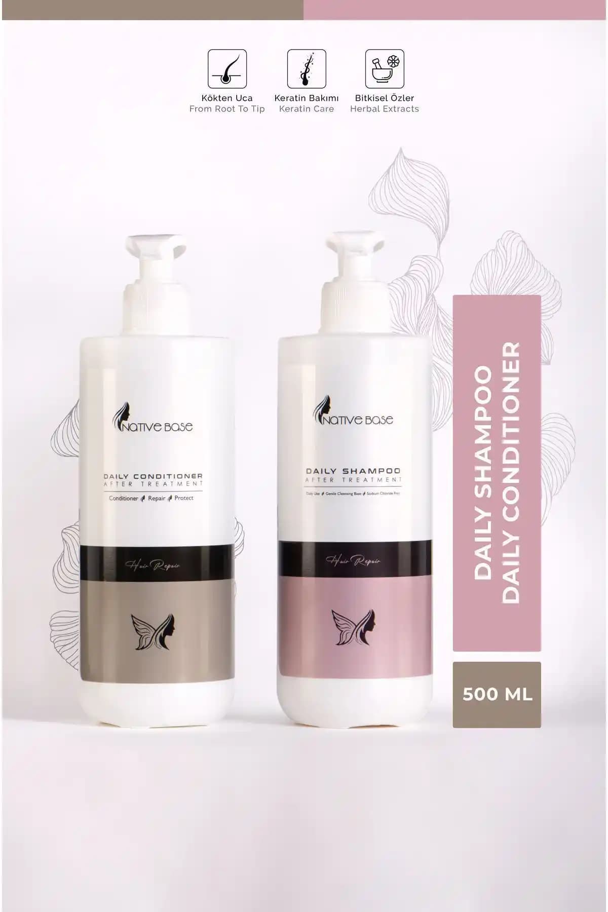 Native Base Keratin Bakım Sonrası Devam Serisi: Tüm Saç Tipleri İçin Güvenilir Bakım Ürünü