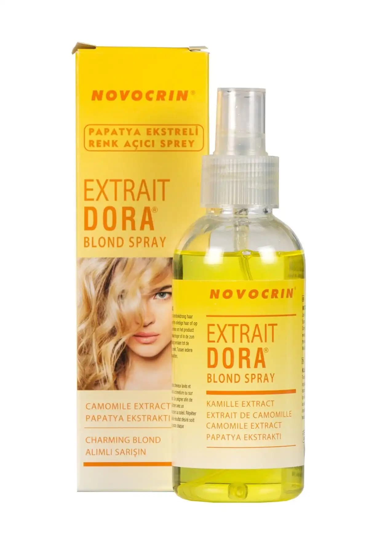Novocrin Extrait Dora Saç Açıcı 125 ml doğal ve etkili saç tonunu hafifçe açan ürün