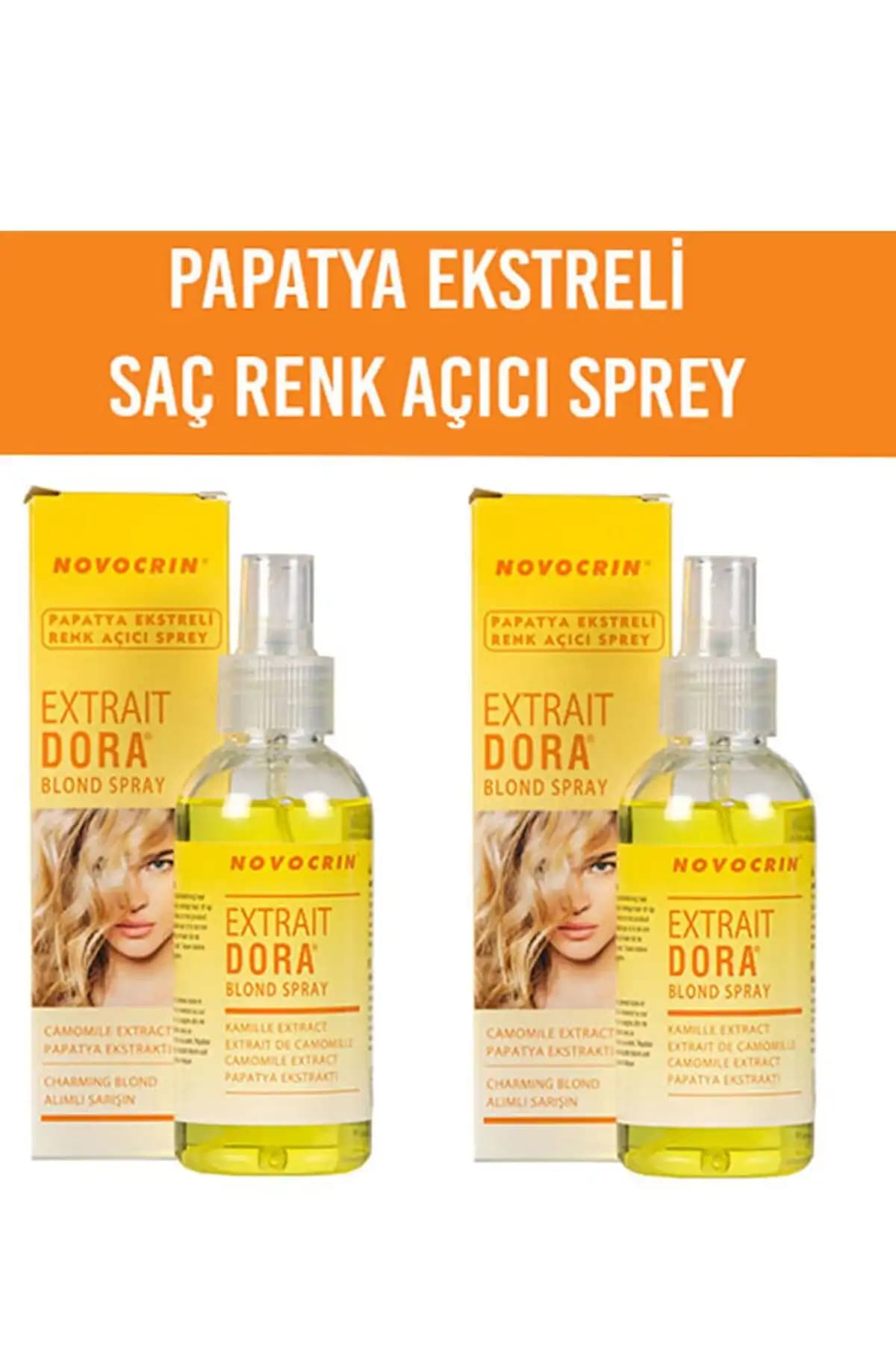 Novocrin Extrait Dora Saç Açıcı: Doğal ve Güçlü Saç Rengi Açıcı Sprey