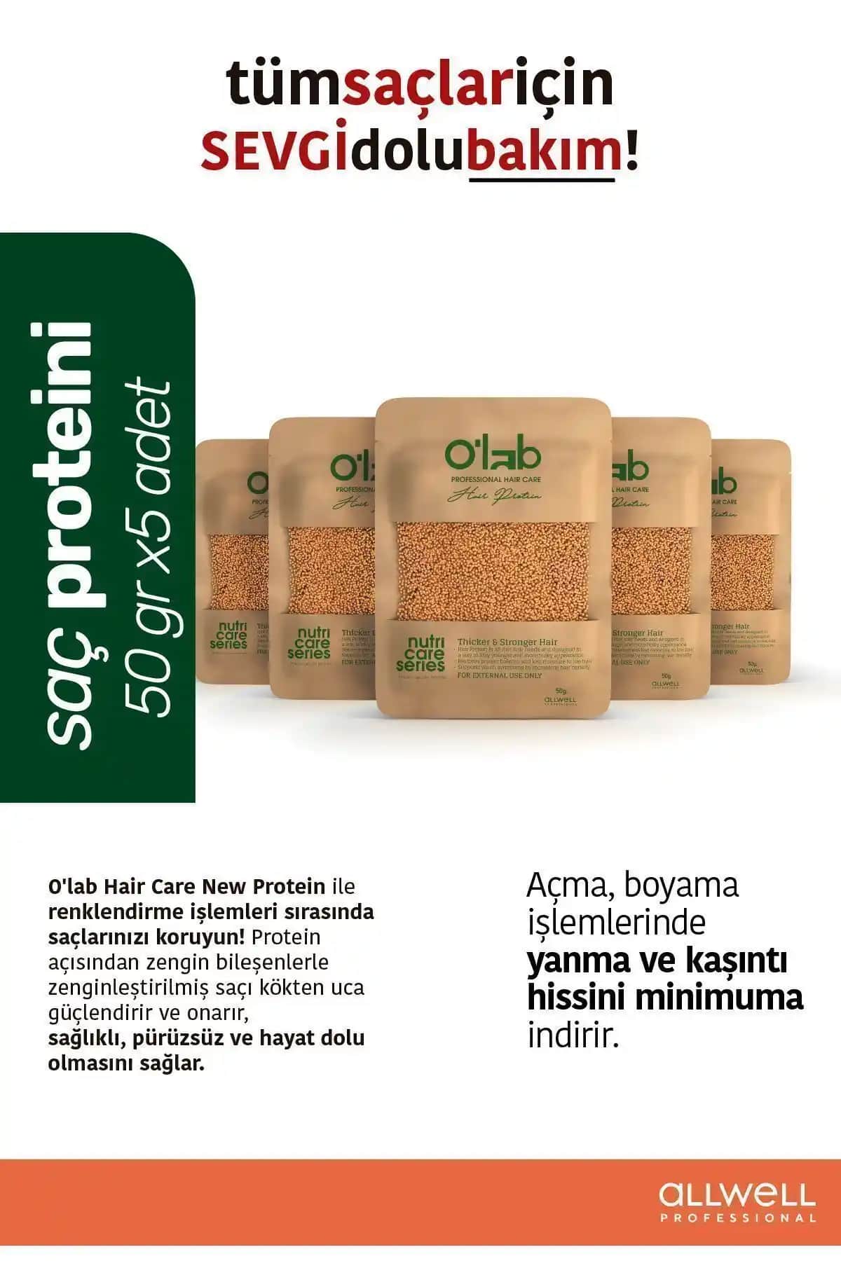 O'lab Hair Care Yeni Protein Saç Bakım Serumu ile Saçlarınızı Güçlendirin ve Parlaklık Kazanın