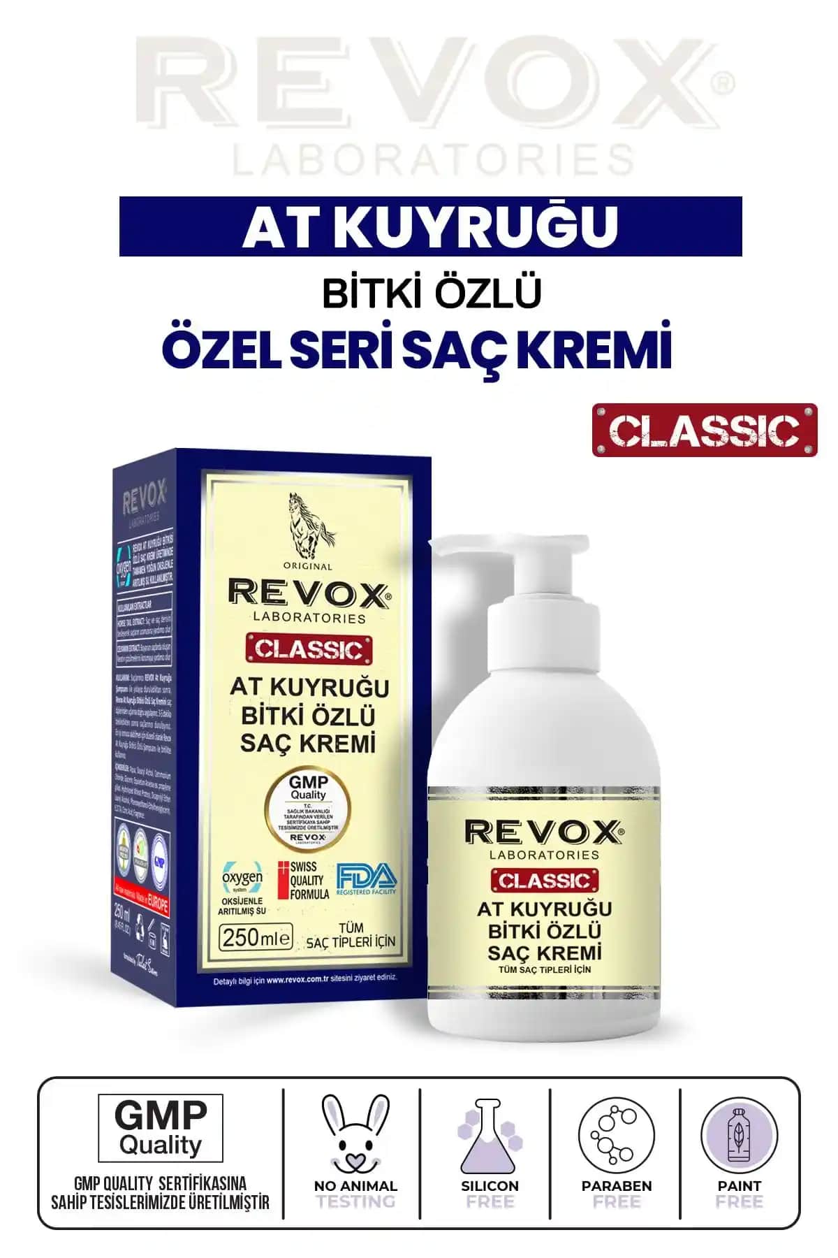 Revox At Kuyruğu Bitki Özlü Saç Kremi: Doğal İçeriğiyle Saçlarınızı Güçlendirin ve Uzatın