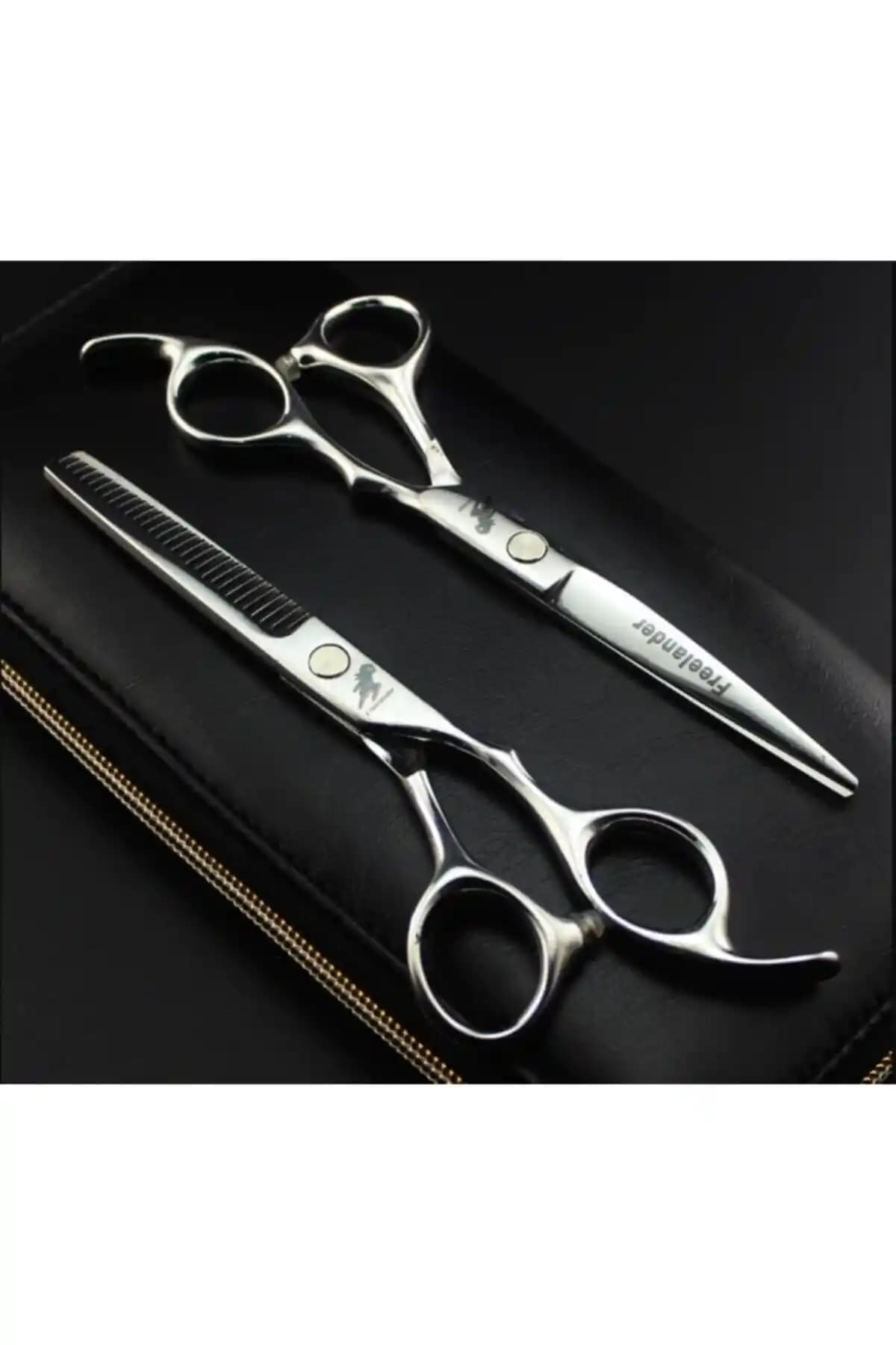 Smith Freelander 2 Parça Profesyonel Kuaför Makas Seti 6 İnc, Deri Çantalı, Yüksek Kalite