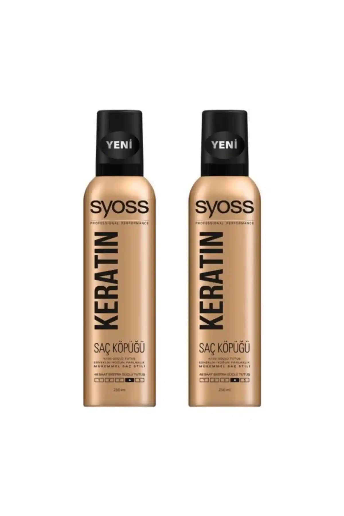 Syoss Keratin Köpük 250 ml ile Saçlara Güç ve Doğal Hacim Kazandıran Bakım Çözümü