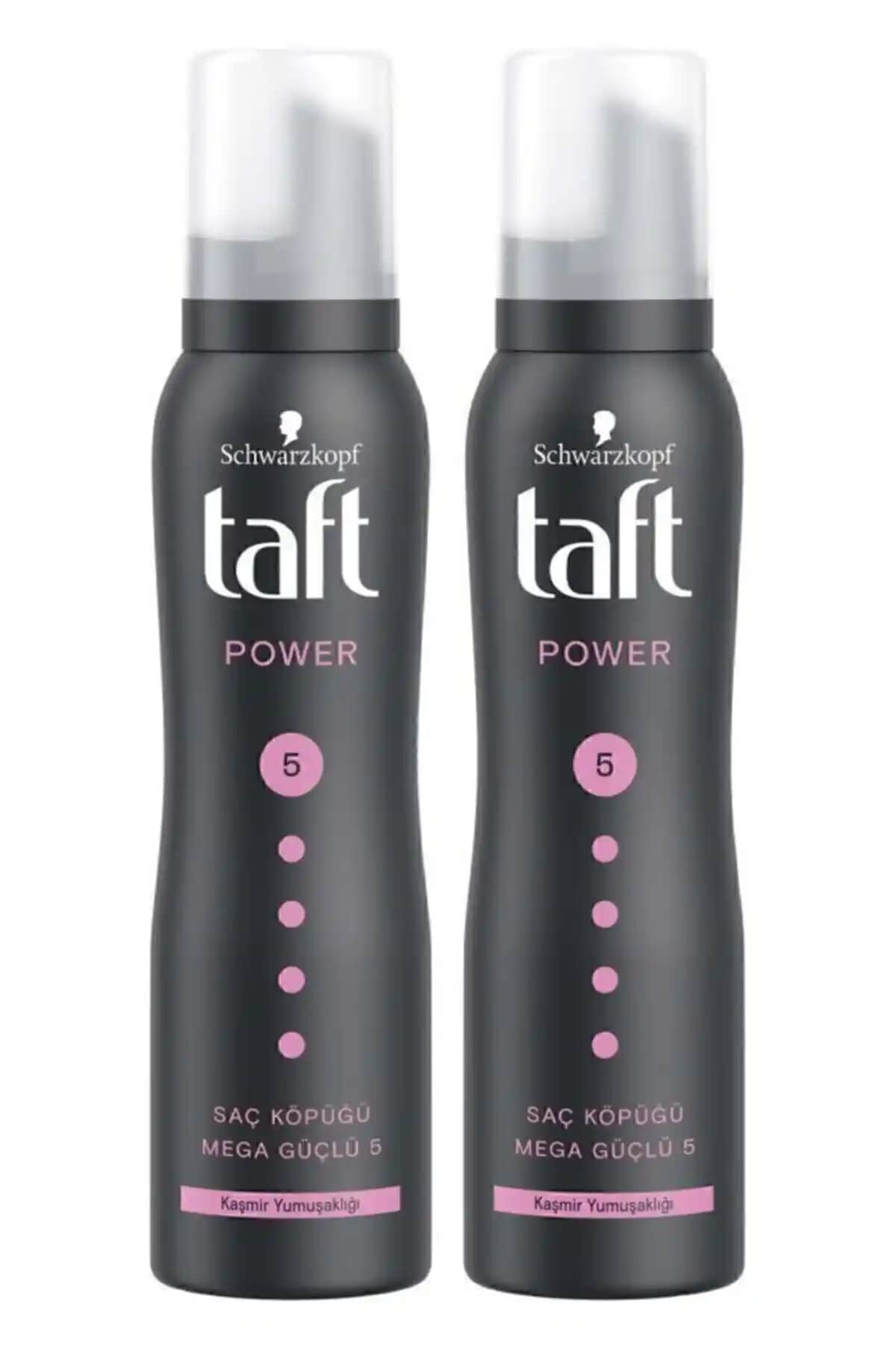 Taft Power Kaşmir Saç Köpüğü 150ml 2'li Set: Hacim ve Güçlü Tutuş Sağlayan Saç Bakım Ürünü