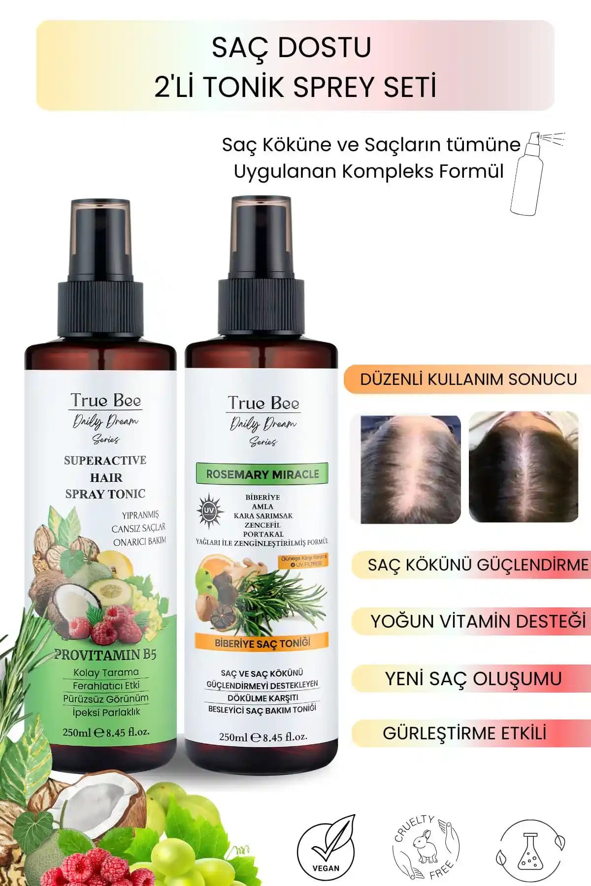 True Bee Günlük Rüya Serisi: Doğal ve Etkili Saç Bakım Ürünleri Tanıtımı