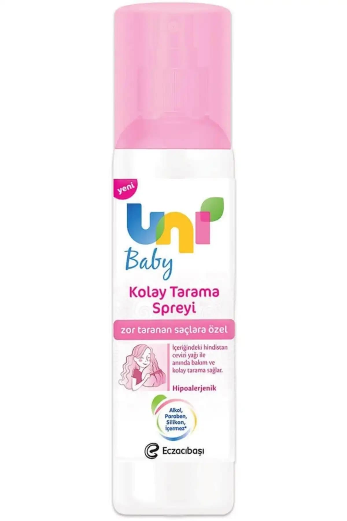 Uni Baby Kolay Tarama Saç Spreyi 200 Ml - Bebek ve Çocuk Saç Bakımı İçin Güvenilir Çözüm