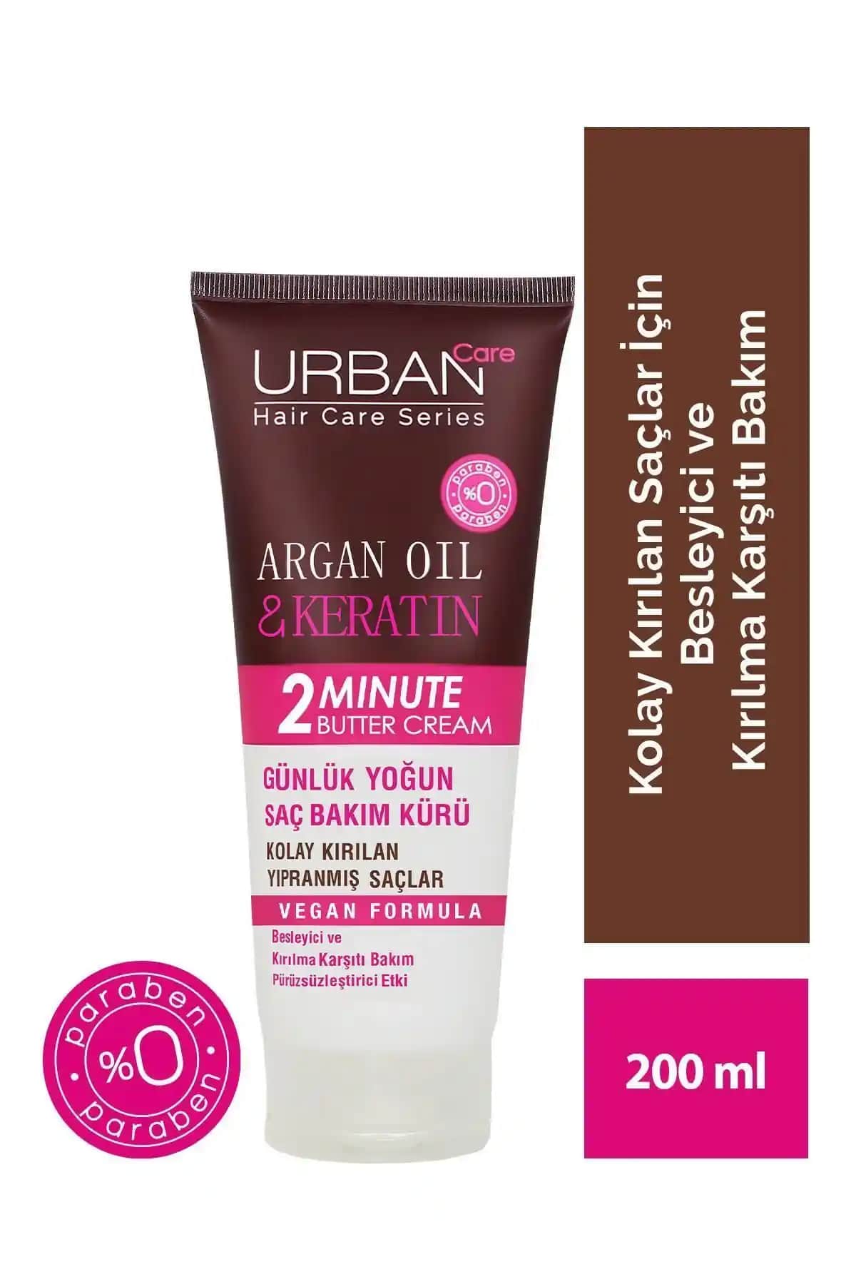 Urban Care Argan Oil & Keratin Yoğun Bakım Maskesi Kırık ve Yıpranmış Saçlar İçin Güçlendirici Ürün