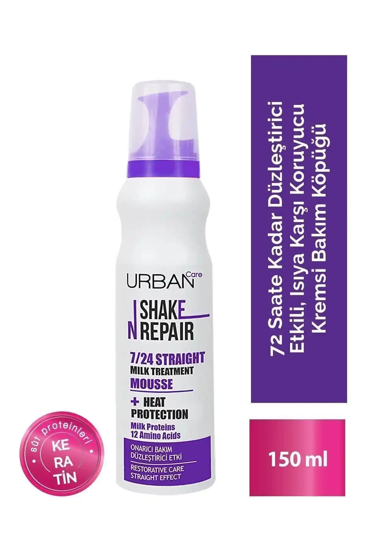 Urban Care Shake N Repair 7/24 Düzleştirici Onarıcı Bakım Köpüğü Organik Saç Koruyucu