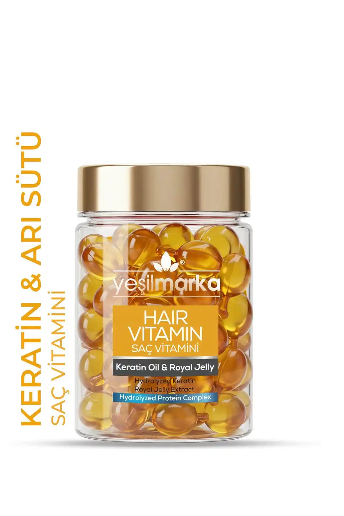 Yeşilmarka Saç Vitamini Keratin Oil & Royal Jelly ile Güçlü ve Parlak Saçlar
