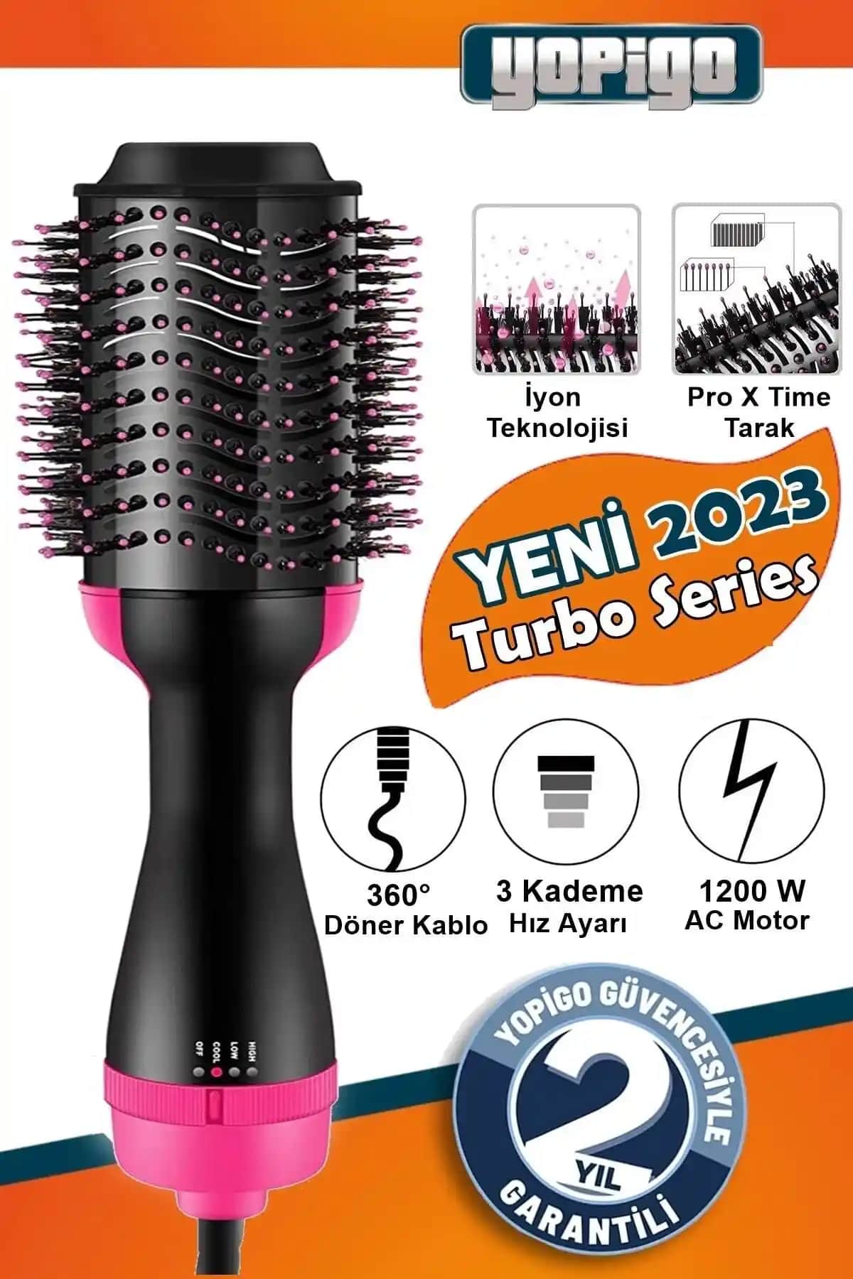 Yopigo One Step Pratik Yeni Pro Modeli: Çok Fonksiyonlu Saç Şekillendirme Cihazı