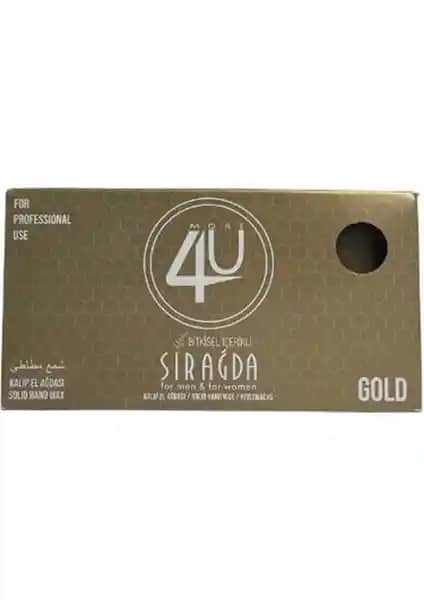 4U Bitkisel Kalıp Sir Ağda Gold ile Güvenli ve Etkili Tüy Dökme Çözümü