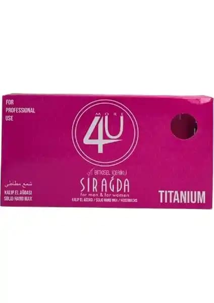 4U Bitkisel Kalıp Sir Ağda Titanyum Pembe 400 ml Doğal ve Etkili Epilasyon Çözümü