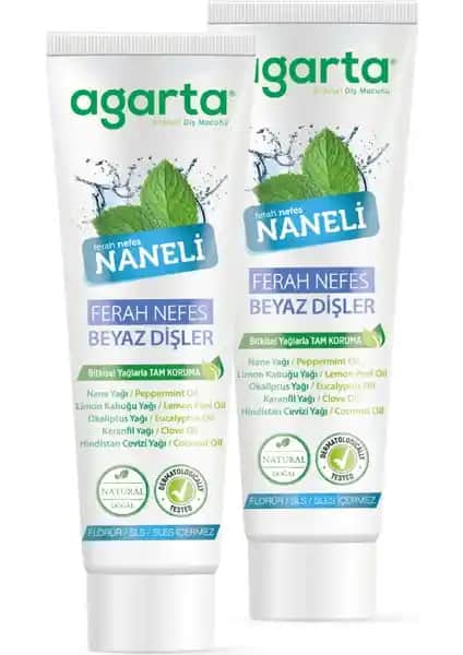 Agarta 2 Adet Doğal Naneli Florürsüz Ferah Nefes Diş Macunu Ürün Tanıtımı ve Özellikleri