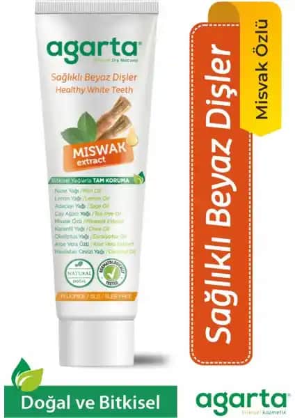 Agarta Doğal Misvak Özlü Diş Macunu: Doğanın Gücüyle Sağlıklı ve Beyaz Gülüşler