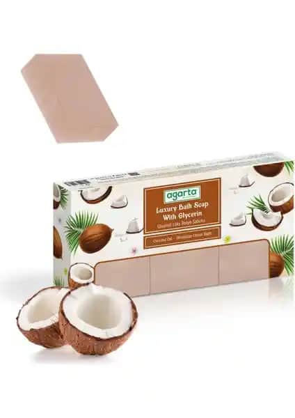 Agarta El Yapımı Doğal Hindistan Cevizi Banyo Sabunu: Cilt ve Saç Bakımında Doğal Temizlik