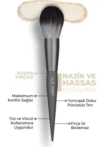 Alix Avien Pudra Fırçası: Profesyonel ve Doğal Makyaj İçin Mükemmel Araç