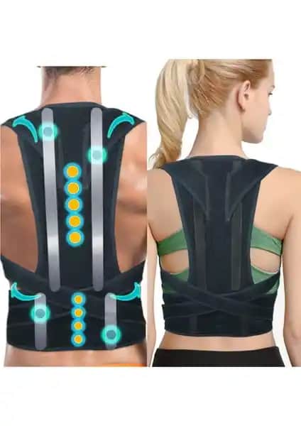 Ankaflex Yeni Nesil Kadın Erkek Dik Duruş Korsesi Duruş Düzeltme ve Bel Sırt Desteği