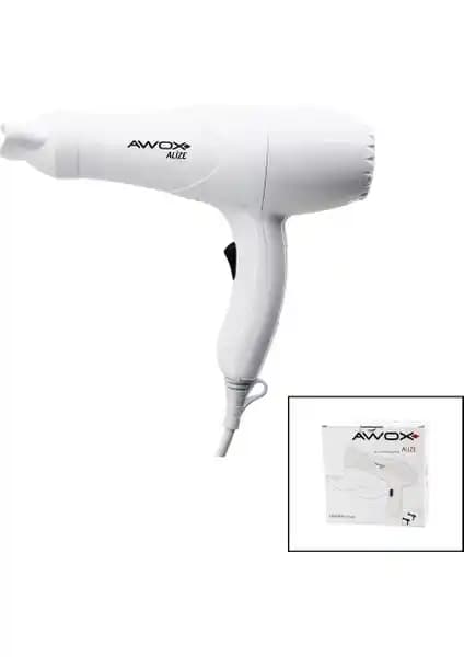 Awox Alize Beyaz Saç Kurutma Makinesi 1200 Watt ile Hızlı ve Güvenli Kurutma Deneyimi