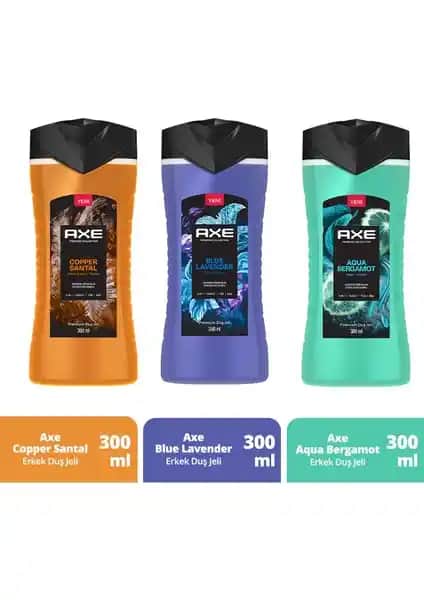 Axe Premium Collection Erkekler İçin Yenilikçi 3'ü 1 Arada Duş Jeli Seti