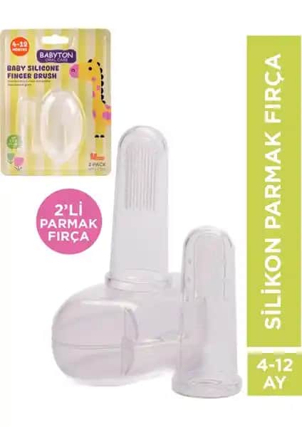 Babyton İkili Silikon Parmak Fırça: Bebeklerin Güvenli ve Pratik Diş Bakımı Çözümü