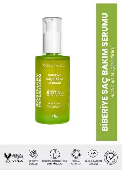 Bade Natural Biberiye Yağı ve Biotin İçeren Güçlendirici Saç Serumu İncelemesi