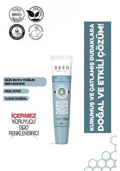 BEE'O Dudak Koruyucu Shea Yağlı: Yoğun Nemlendirme ve Doğal Bakım İçin Güvenilir Çözüm