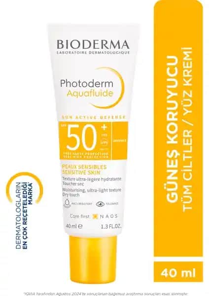 Bioderma Photoderm Aquafluide SPF50: Hassas Ciltler İçin Yüksek Koruma ve Rahat Kullanım
