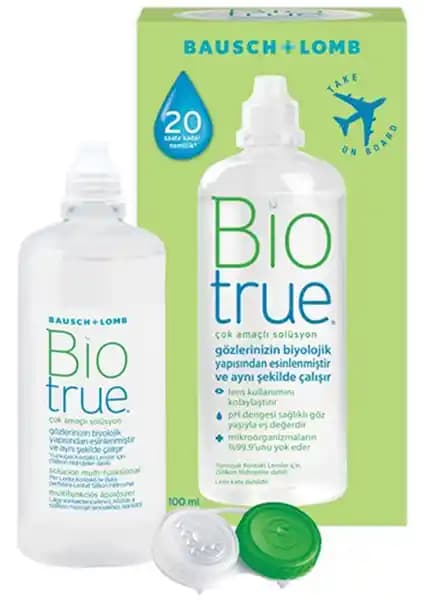 Biotrue 100 ml Çok Amaçlı Kontak Lens Bakım Solüsyonu Güvenli ve Pratik Kullanım İçin