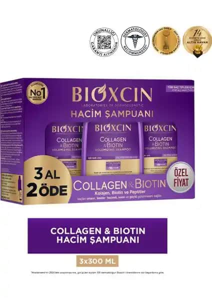 Bioxcin 3 Al 2 Öde Collagen Biotin Şampuan ile Saç Sağlığınızı Güçlendirin