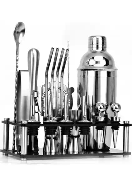Buyfun Paslanmaz Çelik Kokteyl Seti ile Evde ve Profesyonel İçki Hazırlama
