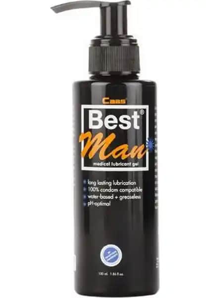 Caas Best Man 150 ml Su Bazlı Jel: Erkekler İçin Güvenilir ve Konforlu Kayganlaştırıcı