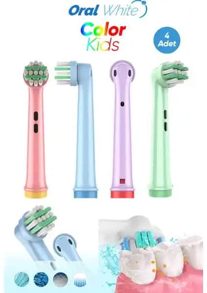 Çocuklar İçin Güvenli ve Etkili Yumuşak Kıllı Diş Fırçası Yedek Başlıkları