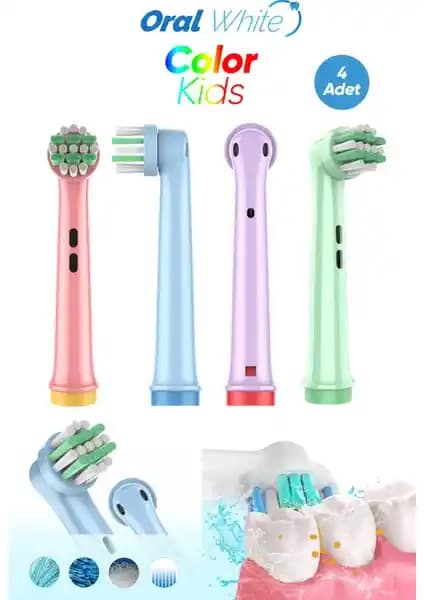 Çocuklar İçin Güvenli ve Etkili Yumuşak Kıllı Diş Fırçası Yedek Başlıkları