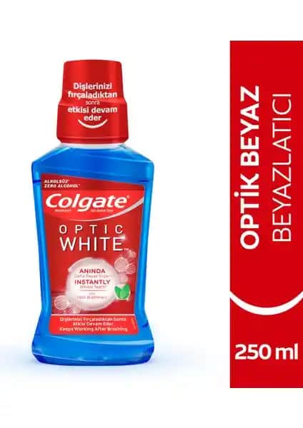 Colgate Ağız Bakım Suyu Optik Beyaz: Parlak ve Sağlıklı Dişler İçin Güçlü Bir Seçenek