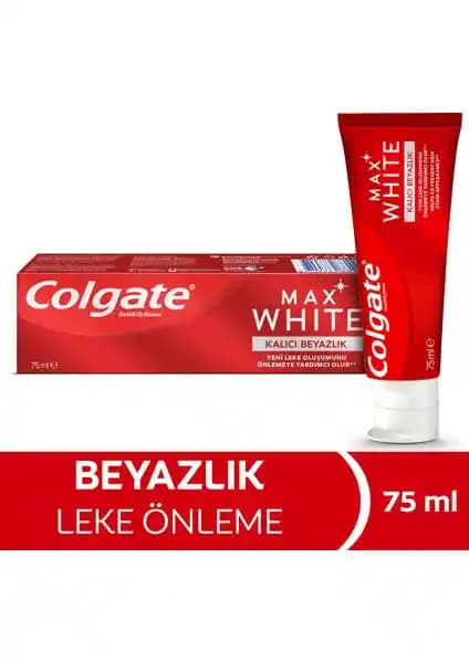Colgate Max White Lasting White Beyazlatıcı Diş Macunu: Güçlü Leke Giderici ve Uzun Süreli Tazelik